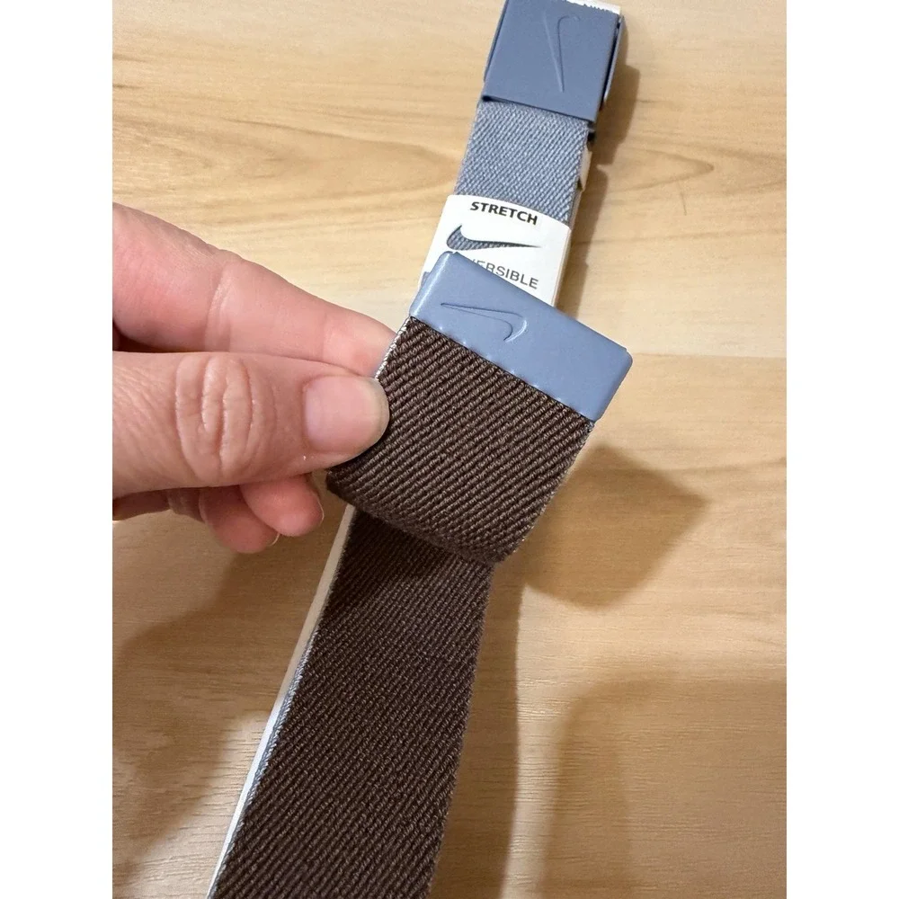 NEW‎ The Nike Golf Web Belt Blue/Brown with Bottle Opener - Adjustable Up To 42